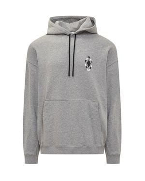 Marcelo Burlon Bandana Hoodie Sweatshirt - Gray