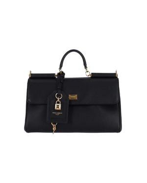 Dolce & Gabbana Medium My Sicily Handbag - Black