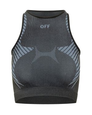 Off-White c/o Virgil Abloh Racing Seamless Top - Gray