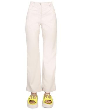 MSGM High Waist Pants - White