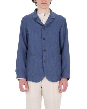 Finamore 1925 Modern Tailored Mini Jacket For - Blue