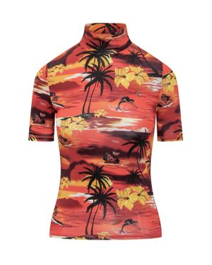 DISNEY X COPERNI Tropical Print Top - Red