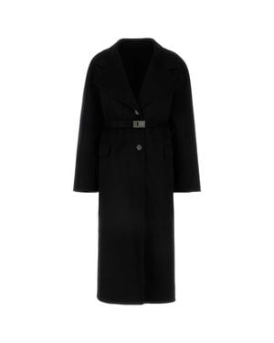 Ferragamo Wool Blend Coat - Black