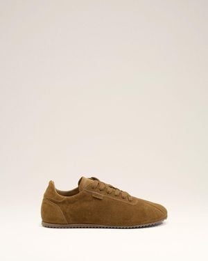 Ami Paris Cow Leather Soft Sneakers - Natural