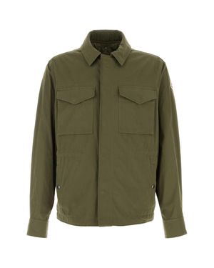 Moncler Shirt Collar Jacket - Green