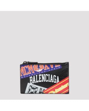 Balenciaga Cash Long Coin Card Holder - Red