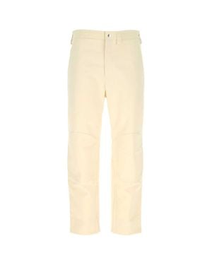 Jil Sander Ivory Cotton Pant - Natural