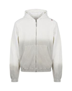 ROA Waffle Knit Full-Zip Hoodie - Gray