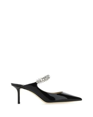 Jimmy Choo Leather Bing 65 Mules - White