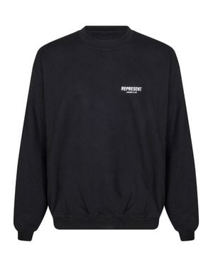 Represent Mini Front Logo Sweater For - Blue