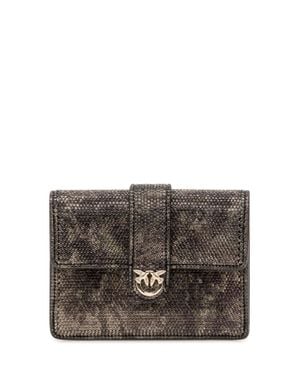 Pinko Love Pocket Mini Chain Strap Handbag - Gray