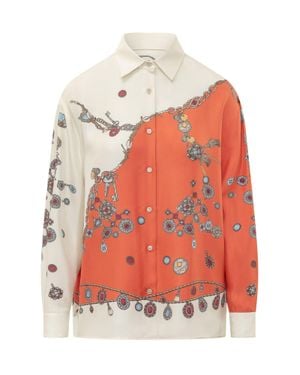 Versace Informal Dress Shirt - Orange
