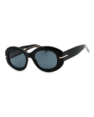 BOSS Elegant Oval Sunglasses - Black