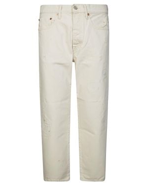 CYCLE 90's Fit Straight Leg Jeans - White