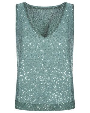 Weekend by Maxmara Sequin Gilet - Green