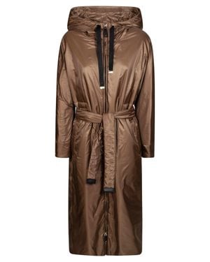 CUBE MAX MARA The Cube Pisoft Quilted Down Jacket - Brown