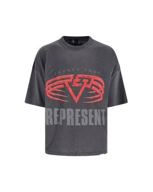 Represent Graphic Cotton-Hemp T-Shirt - Gray