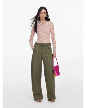 Self-Portrait Barrel Leg Cut Jeans - Multicolor