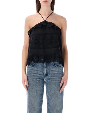 Isabel Marant Isabel Marant Etoile Marant Étoile Prisha Lace Top - Black
