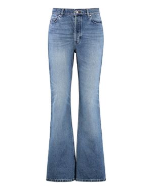 A.P.C. Romy High-Rise Flared Jeans Cotton - Blue