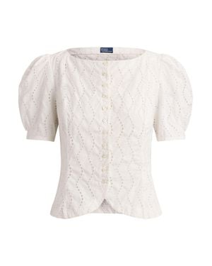 Ralph Lauren Elegant Button-Up Shirt - White