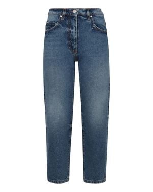MSGM 5-Pocket Straight-Leg Jeans - Blue