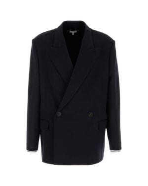 Loewe Navy Blue Wool Blend Blazer