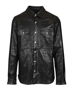 Rick Owens Leather Jacket - Black