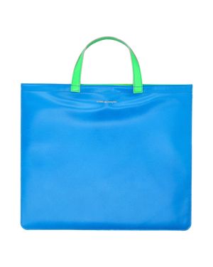 Comme des Garçons Wallet Wallet Fluo Leather Tote - Blue