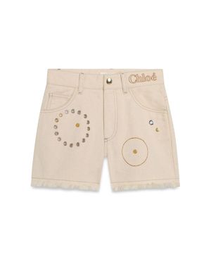 Chloé Short Jeans - Natural