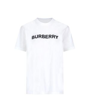 Burberry Lightweight 100% Cotton T-Shirt For - White