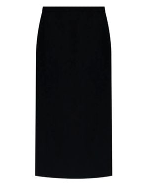 Givenchy Midi Kickback Skirt - Black