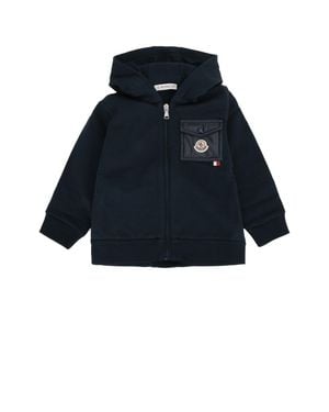 Moncler Kids Knitwear Jumpsuit Ensemble - Blue