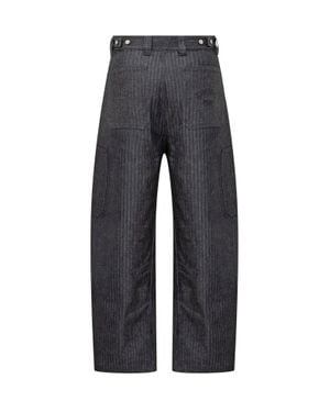 Givenchy Painted Cotton Pants - Gray
