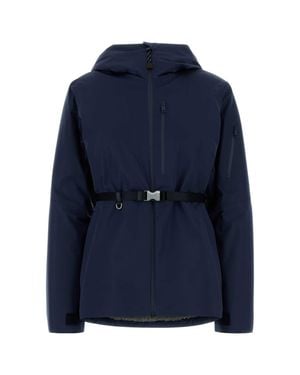 Prada Tech Fabric Jacket With Wool-Blend Lining - Blue
