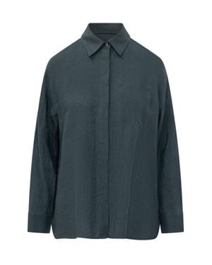 Max Mara Casual Wide Sleeve Blouse - Blue