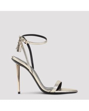 Tom Ford Nappa Pointed Naked Sandals - White