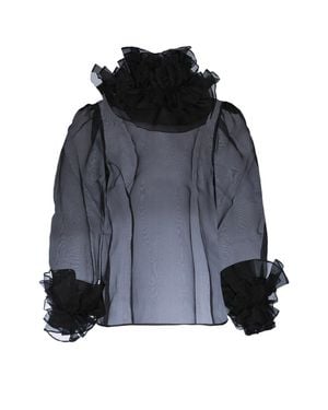 Bode Ruffled Blouse - Black