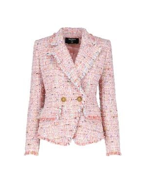 Balmain Textured Blend Jacket - Pink