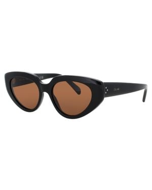 Celine Cl40286I Sunglasses 53-17-145, Acetate Frame - Black
