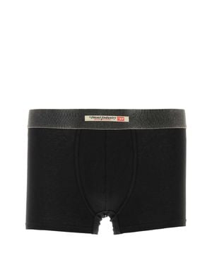 DIESEL Stretch Cotton Boxer Set - Black