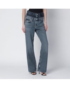 Agolde Elson Jeans With Double Waistband - Blue
