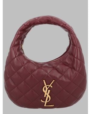 Saint Laurent Icarino Quilted Nappa Mini Shoulder Bag - Red