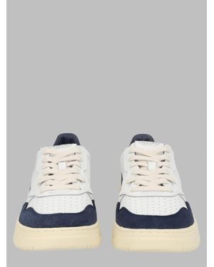 Autry Cow Leather & Suede Sneakers - White