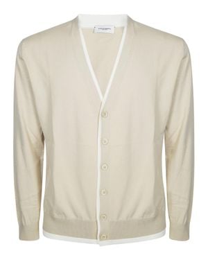 Paolo Pecora V-Neck Cardigan - Natural