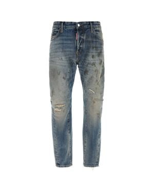 DSquared² Distressed Denim Jeans - Blue