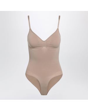 Skims Seamless Sculpt Shaping Bodysuit - Brown