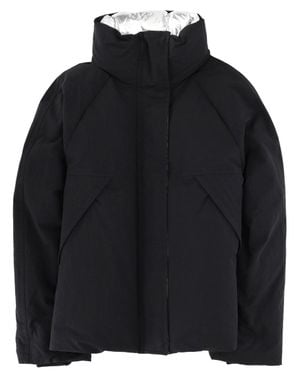Laminar Crinkle Metallic" Jacket - Black