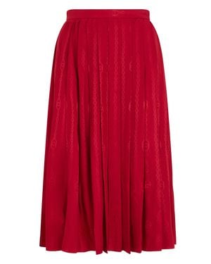 Gucci Pleated Silk Twill - Red