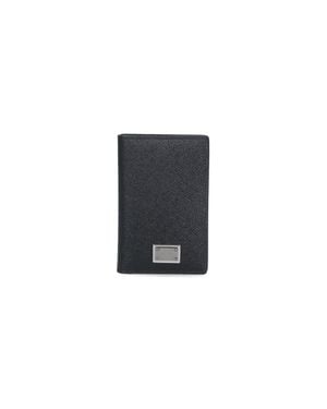 Dolce & Gabbana Calf Leather Wallet For - Black